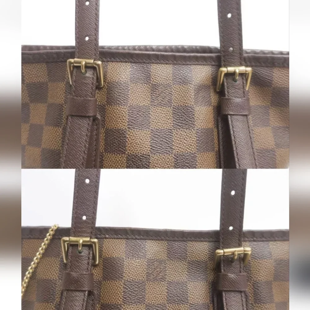 LOUIS VUITTON Damier Ebene Marais Bucket 23
